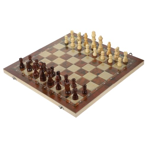 GALPADA 1 Satz Schachspielset Faltbares Holzschachbrett für Erwachsene für Reisen Freizeit und Bildung Leicht und Langlebig GALPADA 1 Satz Schachspielset Faltbares Holzschachbrett für Erwachsene für Reisen Freizeit und Bildung Leicht und Langlebig von GALPADA