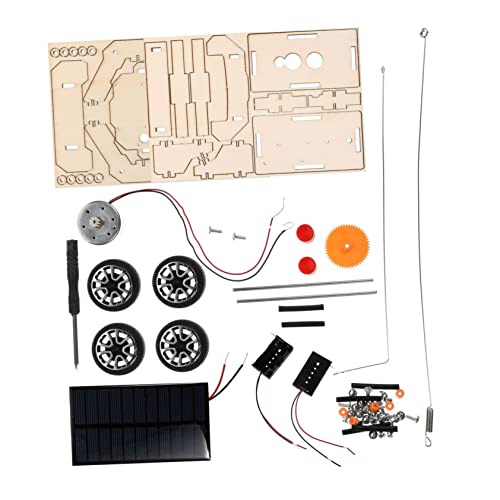 GALPADA 1 Satz Spielzeugauto mit Solarfernbedienung solarbetriebenes Kinderauto Solarenergiespielzeug solarbetriebenes DIY- Solarenergie Kinderspielzeug hölzern von GALPADA