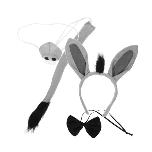 GALPADA 1 Satz Tierkostüm Zubehör mit Ohren Haarreif Nase Fliege und Lustige Accessoires für Halloween Karneval und Cosplay GALPADA 1 Satz Tierkostüm Zubehör mit Ohren Haarreif Nase Fliege und Lustige Accessoires für Halloween Karneval und Cosplay von GALPADA