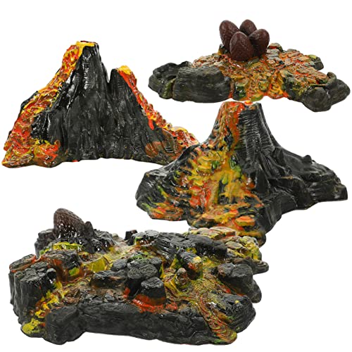 GALPADA Vulkanmodell Satz für Kinder Simuliertes Spielzeug mit Lava Effekten Lernspielzeug für Kreative Gestaltung für Schreibtisch und Terrariendekoration von GALPADA