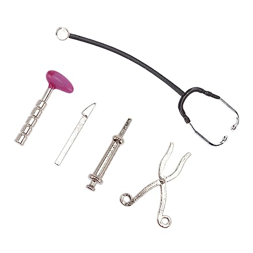 GALPADA 1 Satz Zubehör Für Puppenhäuser Kinderarztkoffer Mit Fantasiespiel Für Pädagogisches Arztspielzeug Mini House Accessory Kinderarzt-spielset Legierung von GALPADA