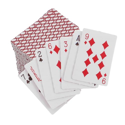 GALPADA 1 Schachtel Maßstab Papier Kartendeck Langlebig für Puppenhaus Zubehör Sammler Bulk Party Favor Erwachsene GALPADA 1 Schachtel Maßstab Papier Kartendeck Langlebig für Puppenhaus Zubehör Sammler Bulk Party Favor Erwachsene von GALPADA