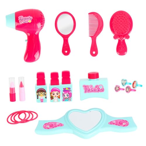 GALPADA 1 Schachtel Schminkset mit Kosmetikkoffer Waschbar Sichere Materialien Abgerundete Ecken Fördert Aufbewahrung und Rollenspiel für Mädchen Rosa von GALPADA