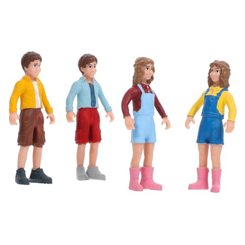 GALPADA 1 Set Charaktermodell Ornamente Materialien Mini Menschen Maßstab Kleine Figuren Kleine Realistische Figuren Winzige Modellfigur Puppenhausfiguren Kinderfigur Kinderspielzeug PVC von GALPADA