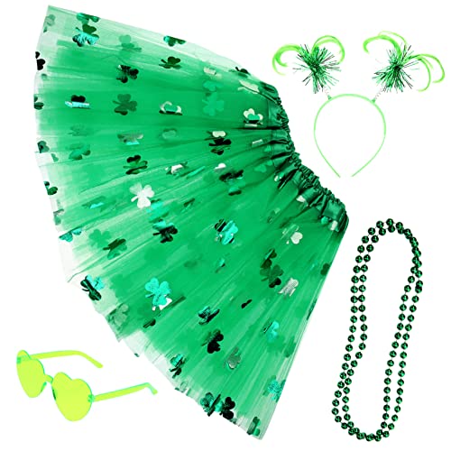 GALPADA 1 Set Festivalrock Outfit St Patricks Day Rock Kostüm Petticoat In Übergröße St Patricks Day Outfit St Patricks Day St Saint Patricks Day Partygeschenke Hut Foto von GALPADA
