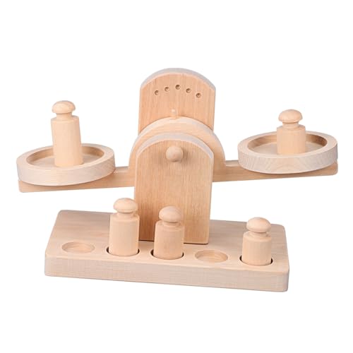 GALPADA 1 Set Holzwaage Körpergewichtswaage Kinderwaage Gewichtswaage Montessori Waage Für Montessori Werkzeug Stamm Mathe Waage Kinderbaum von GALPADA