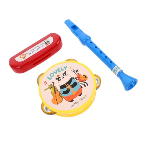 GALPADA 1 Set Kinder-musikinstrumente, Einschließlich Flöte, Mundharmonika Und Tamburin-Spielzeug, Tragbares Vorschul-musikspielzeug Für Kleinkinder, Jungen Und Mädchen GALPADA 1 Set Kinder-musikinstrumente, Einschließlich Flöte, Mundharmonika Und Tamburin-Spielzeug, Tragbares Vorschul-musikspielzeug Für Kleinkinder, Jungen Und Mädchen von GALPADA