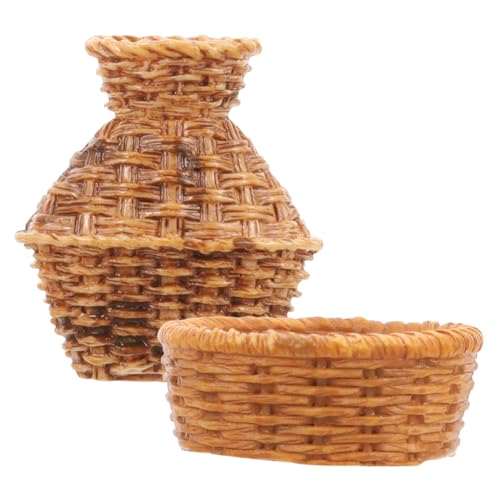 GALPADA 1 Set Mini Basteldekore Kleine Puppenhausminiaturen Puppenhauszubehör Puppenhausmöbel Miniatur Puppenhausmöbelzubehör Geflochtener Korb Maßstab Harz Hellbraun GALPADA 1 Set Mini Basteldekore Kleine Puppenhausminiaturen Puppenhauszubehör Puppenhausmöbel Miniatur Puppenhausmöbelzubehör Geflochtener Korb Maßstab Harz Hellbraun von GALPADA