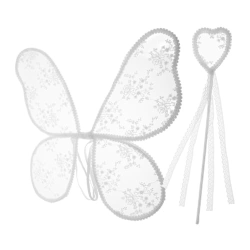 GALPADA 1 Set Schmetterlings-feenflügel Für Erwachsene Und Kinder, Prinzessinnen-spitzenflügel Und Zauberstab-Set Für Cosplay, Halloween Und Anziehpartys GALPADA 1 Set Schmetterlings-feenflügel Für Erwachsene Und Kinder, Prinzessinnen-spitzenflügel Und Zauberstab-Set Für Cosplay, Halloween Und Anziehpartys von GALPADA
