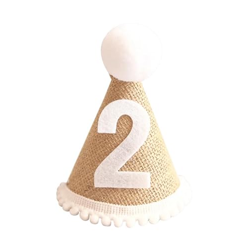 GALPADA 1 Stk Geburtstagsparty-hut Geburtstag Prince Hut 2. Geburtstagshut 2 Partyhut Bday-hut-mädchen Geburtstagsmützen Aus Leinen 2 Geburtstagshut Erste Blitz Kind Haarschmuck Leinen- GALPADA 1 Stk Geburtstagsparty-hut Geburtstag Prince Hut 2. Geburtstagshut 2 Partyhut Bday-hut-mädchen Geburtstagsmützen Aus Leinen 2 Geburtstagshut Erste Blitz Kind Haarschmuck Leinen- von GALPADA