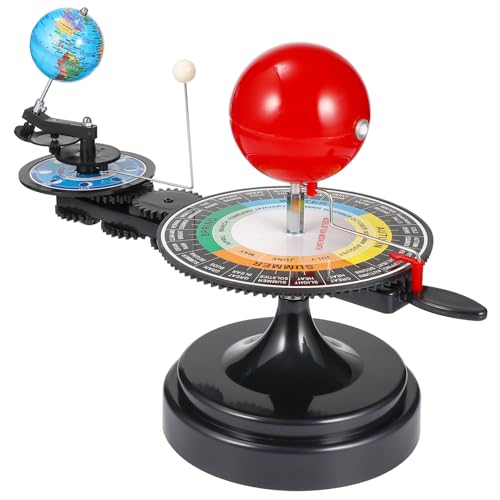 GALPADA 1 Stück 3 Astronomische Wissenschaftsinstrumente Sun Earth Moon Model Rotierend Sonne Astronomiemodell Wissenschaftliche Astronomie-Demo Mondmodell Planetarisch Plastik Schwarz von GALPADA
