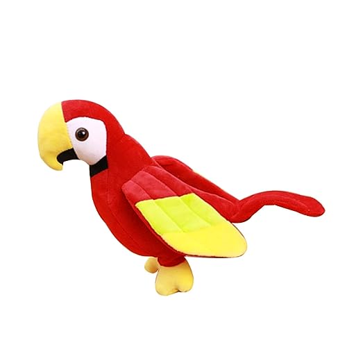 GALPADA 1 Stück Buntes Papageienspielzeug Für Ausgestopfter Papagei Für Vögel Miniatur Vogelspielzeug Sittich Plüschpapagei Stofftier Weiche Figur Ara Simulation von GALPADA