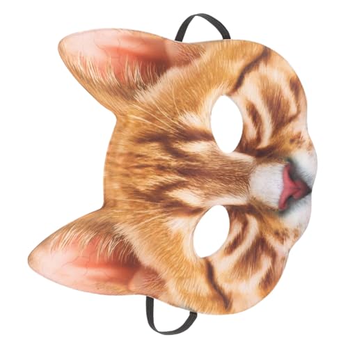 GALPADA 1 Stück Halloween Maske Maskerade Tiermaske Halloween Schwarze Katze Zubehör Verkleidung Katzenmaske Mit Halben Augen Katzenmaske DIY Halbe Katzenmaske Katze DIY von GALPADA