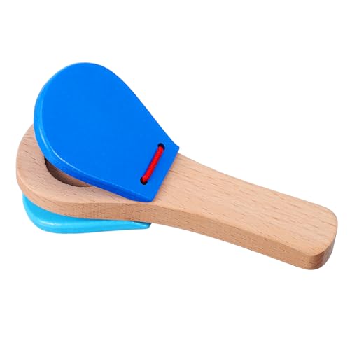 GALPADA 1 Stück Handklöppelinstrument Fingerkastagnetten Musikinstrument Musikinstrumente Für Kleinkinder Musikinstrumente Babyinstrument Für Rhythmusspielzeug Bambus Zufällige Farbe von GALPADA