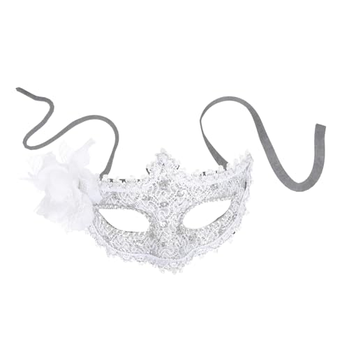 GALPADA 1 Stück Karnevalsmaske halloween costume halloween kleidung Spitzenball der Augenabdeckung Spitzen-Augenabdeckung Gesichtsaccessoires Maskerade- für Dame Plastik Silver von GALPADA