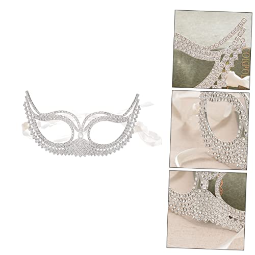 GALPADA 1 Stück Maskerade Maske Halloween -party Goldene Maskerade Halloween Kreativ Kreative Maske Neuartige Gesichtsabdeckung Halloween-partyzubehör Vintage-maske Weiß Strasssteine GALPADA 1 Stück Maskerade Maske Halloween -party Goldene Maskerade Halloween Kreativ Kreative Maske Neuartige Gesichtsabdeckung Halloween-partyzubehör Vintage-maske Weiß Strasssteine von GALPADA