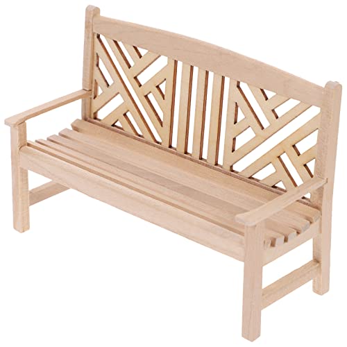 GALPADA 1 Stück Mini Möbelmodell Kleinkind Jungenzimmerdekor Mini Bankgröße Mini Spielzeugbänke Kinderbank Puppenhausbank Kleinkindstuhl Mini Puppenmöbelstühle Puppenbank von GALPADA