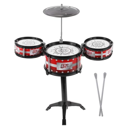 GALPADA 1 Stück Mini Schlagzeug Set für Musikalische Bildung mit Trommeln Rot für Frühe Entwicklung und Spaß Am Lernen GALPADA 1 Stück Mini Schlagzeug Set für Musikalische Bildung mit Trommeln Rot für Frühe Entwicklung und Spaß Am Lernen von GALPADA