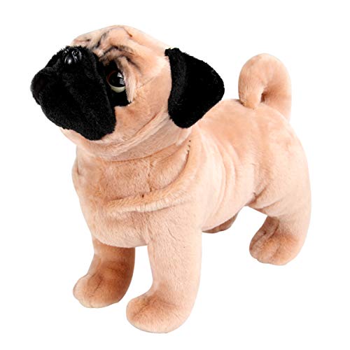 GALPADA 1 Stück Plüschspielzeug Mops Hund Plüsch Hund Kinderspielzeughund Welpendekoration Kind stofftier Hund mops Hund Cute Pug Figure plüschtier Hund Toy Dog Sailorong Beige von GALPADA