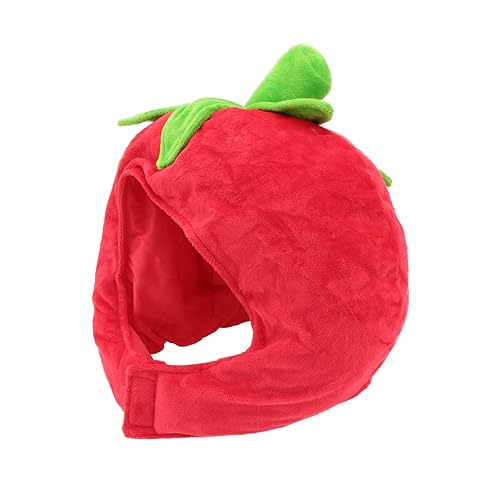 GALPADA 1 Stück Tomaten Kopfbedeckung Frauen Hut Kopfbedeckung für Obstkostüme Partyhut lustig Obst Kostüm Kopfbedeckung plüsch tomaten festival cap Neuheit Hut Plüsch und pp Baumwolle rot GALPADA 1 Stück Tomaten Kopfbedeckung Frauen Hut Kopfbedeckung für Obstkostüme Partyhut lustig Obst Kostüm Kopfbedeckung plüsch tomaten festival cap Neuheit Hut Plüsch und pp Baumwolle rot von GALPADA