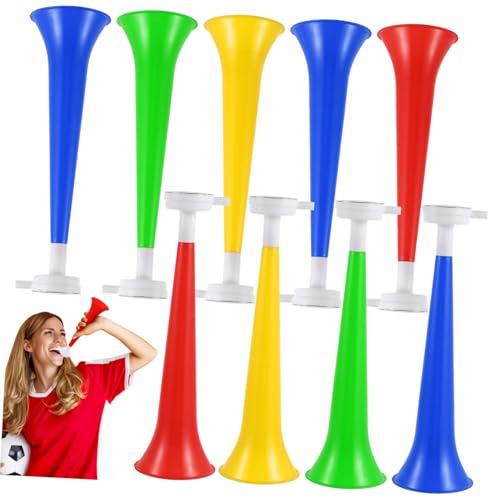 GALPADA 10 Stück 1 Plastikhornspielzeug Geräuschmacher Trompeten Hersteller Bunt Geburtstagsfeier Hörner Jubelnde Stütztrompete Kid -trompete Sportlich Party Jubelnde Horntrompete Pop Kind von GALPADA