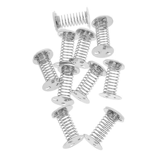 GALPADA 10 Stück DIY Metallfeder Basis für Wackelkopfpuppe Selbstklebend Silberne Spiralfedern für Auto-armaturenbrett Tanzspielzeug Bastelzubehör für Puppenköpfe und Dekoration von GALPADA