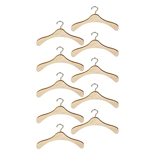 GALPADA 10 Stück Holz Kleiderbügel für Puppen Robuste Puppenbekleidungsaufhängung für Puppenhaus Zubehör und Spielzeugorganisation GALPADA 10 Stück Holz Kleiderbügel für Puppen Robuste Puppenbekleidungsaufhängung für Puppenhaus Zubehör und Spielzeugorganisation von GALPADA