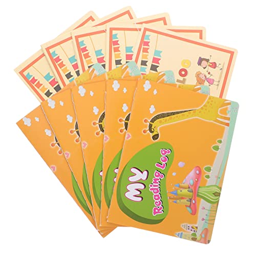 GALPADA 10 Stück Leselogbücher für Kinder Sparbuch mit Cartoon Muster Lesebuch für Englisch Tragbare Lesepunktekarten zur Lesegewohnheiten GALPADA 10 Stück Leselogbücher für Kinder Sparbuch mit Cartoon Muster Lesebuch für Englisch Tragbare Lesepunktekarten zur Lesegewohnheiten von GALPADA