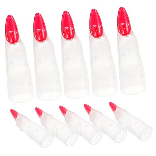 GALPADA 10 Stück Leuchtende Falsche Nägel Bausatz Zubehör Nagel Halloween-hexenfinger Reiz Dekorationen Halloween Hexenfinger Aber Falsche Nägel Mit Französischer Spitze Glühen Nur Plastik GALPADA 10 Stück Leuchtende Falsche Nägel Bausatz Zubehör Nagel Halloween-hexenfinger Reiz Dekorationen Halloween Hexenfinger Aber Falsche Nägel Mit Französischer Spitze Glühen Nur Plastik von GALPADA