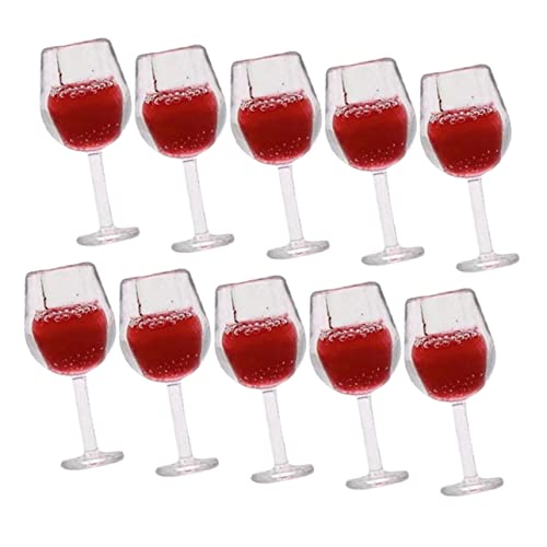 GALPADA 10 Stück Mini Weinglas Miniaturen Mikro Puppenbrille Miniatur-Zubehör winzig Und gläser Puppenhaus-Miniaturzubehör Miniatur Wein Puppenstubenwein Miniaturweinbecher Harz rot GALPADA 10 Stück Mini Weinglas Miniaturen Mikro Puppenbrille Miniatur-Zubehör winzig Und gläser Puppenhaus-Miniaturzubehör Miniatur Wein Puppenstubenwein Miniaturweinbecher Harz rot von GALPADA