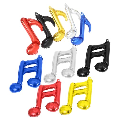 GALPADA 10 Stück Musiknoten Folienballons Metallische Luftballons für Geburtstagsfeiern Musik Themen Dekorationen für Shower und Partys Wiederverwendbar Einfache Inflation GALPADA 10 Stück Musiknoten Folienballons Metallische Luftballons für Geburtstagsfeiern Musik Themen Dekorationen für Shower und Partys Wiederverwendbar Einfache Inflation von GALPADA