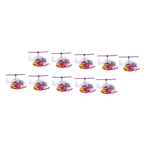 GALPADA 10 Stück Teiliges Aufzieh Helikopter aus Kunststoff Bunte Hubschrauber Kinderspielzeug Party Mitgebsel Fördert Koordination Fantasie und Eltern Junge Mädchen Zufällige Farbe von GALPADA