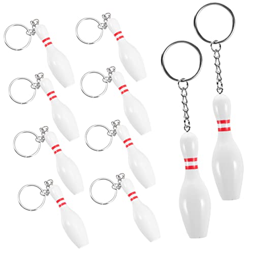 GALPADA 10 Stück Teiliges Bowling Schlüsselanhänger Mini Bowling Pin Schlüsselanhänger Sport Souvenir Kreatives Design Praktisch für Taschen Rucksäcke Kindergeburtstag Mitgebsel GALPADA 10 Stück Teiliges Bowling Schlüsselanhänger Mini Bowling Pin Schlüsselanhänger Sport Souvenir Kreatives Design Praktisch für Taschen Rucksäcke Kindergeburtstag Mitgebsel von GALPADA