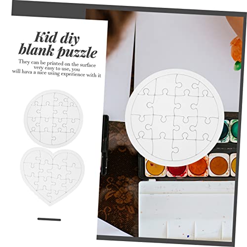 GALPADA 10 Stück Teiliges DIY Puzzle für Papierpuzzle zum Zeichnen und Gestalten für Kreative Bastelprojekte und Frühkindliche Entwicklung Sicher für Jungen von GALPADA