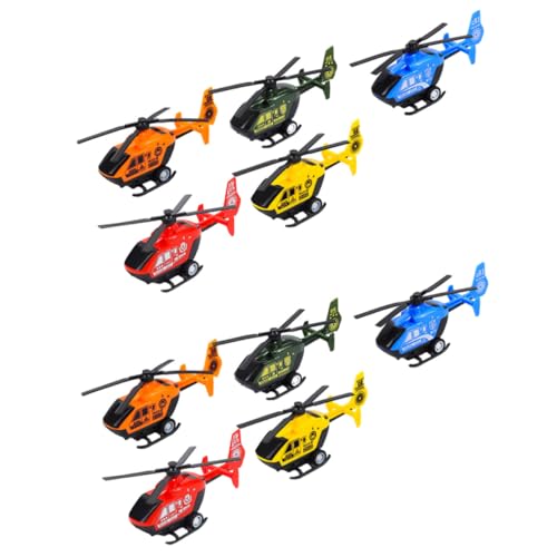 GALPADA 10 Stück Teiliges Fliegende Mini Helikopter für Bunte Rückzieh mechanik Fördert Praktische Fähigkeiten als Geburtstagsgeschenk für Jungen und Mädchen Zufällige Zufällige Farbe von GALPADA