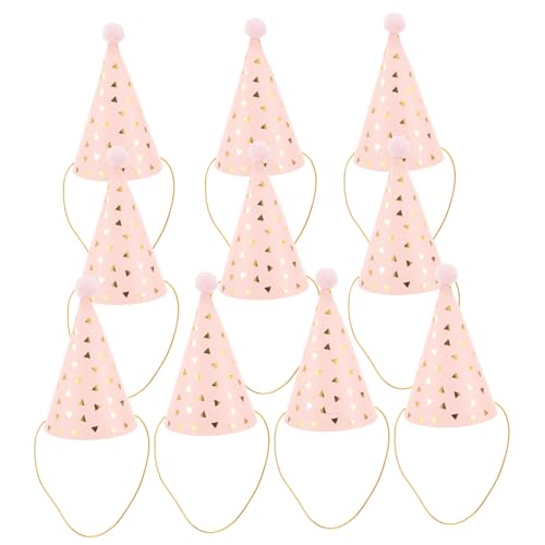 GALPADA 10 Stück Teiliges Kindergeburtstags-partyhüte mit Pompom Stil Glitzer Geburtstagshut Langlebige Papier Erwachsene und Praktisches Party-accessoire GALPADA 10 Stück Teiliges Kindergeburtstags-partyhüte mit Pompom Stil Glitzer Geburtstagshut Langlebige Papier Erwachsene und Praktisches Party-accessoire von GALPADA
