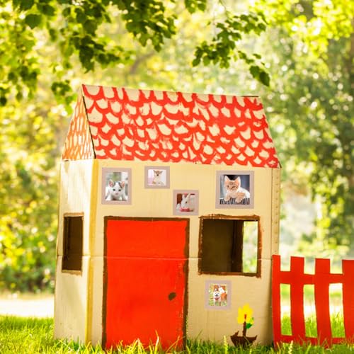 GALPADA 10 Stück Teiliges Mini Bilderrahmen aus Holz für Puppenhaus Dekoration Detailreiche Miniatur Fotorahmen DIY Basteln Lebensechte Miniatur Hauswand Bilderrahmen Zubehör von GALPADA