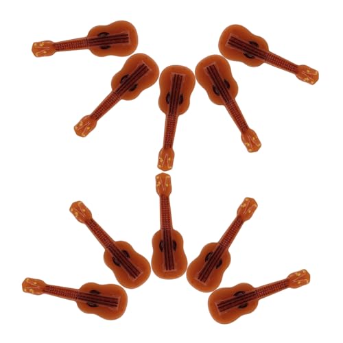 GALPADA 10 Stück Teiliges Mini Gitarren Modell aus Resin Realistische Miniatur Musikinstrumente für Puppenhaus Deko Vintage Textur Langlebig für Mini Haus Innenraumgestaltung und GALPADA 10 Stück Teiliges Mini Gitarren Modell aus Resin Realistische Miniatur Musikinstrumente für Puppenhaus Deko Vintage Textur Langlebig für Mini Haus Innenraumgestaltung und von GALPADA