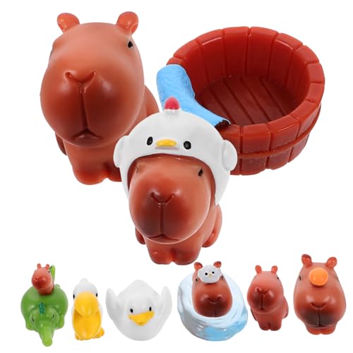 GALPADA 10 Stück Teiliges Mini Harz Tierfiguren Kleine Capybara Miniatur Detailreiche Desktop Dekoration für Puppenhaus Gartenlandschaft Geschenkidee für Kompakt und Vielseitig Einsetzbar GALPADA 10 Stück Teiliges Mini Harz Tierfiguren Kleine Capybara Miniatur Detailreiche Desktop Dekoration für Puppenhaus Gartenlandschaft Geschenkidee für Kompakt und Vielseitig Einsetzbar von GALPADA