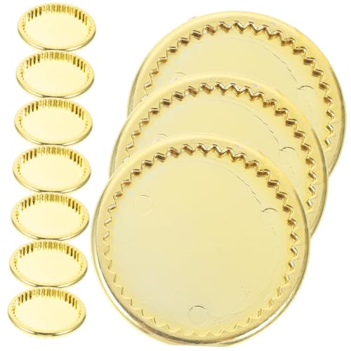 GALPADA 10 Stück Teiliges Miniatur tablett Goldene Mini Teller Puppenhaus Deko Feine Verarbeitung für Küchen szenerie DIY Basteln und Miniaturen Zubehör GALPADA 10 Stück Teiliges Miniatur tablett Goldene Mini Teller Puppenhaus Deko Feine Verarbeitung für Küchen szenerie DIY Basteln und Miniaturen Zubehör von GALPADA