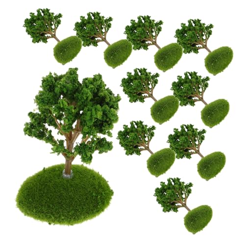 GALPADA 10 Stück Teiliges Miniaturbäume Künstliche Modellbäume Kunststoff für Diorama Mikrolandschaften und Kreative Dekorationen für Zuhause und Büro von GALPADA