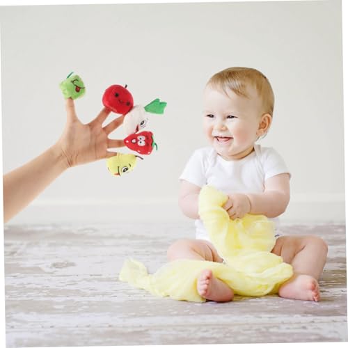 GALPADA 10 Stück Teiliges Niedliche Fingerpuppen aus Weichem Plüsch Cartoonartige Obstfiguren für Interaktives Erzählspiel und Frühkindliche Leicht und Tragbar für Junge Mädchen und GALPADA 10 Stück Teiliges Niedliche Fingerpuppen aus Weichem Plüsch Cartoonartige Obstfiguren für Interaktives Erzählspiel und Frühkindliche Leicht und Tragbar für Junge Mädchen und von GALPADA
