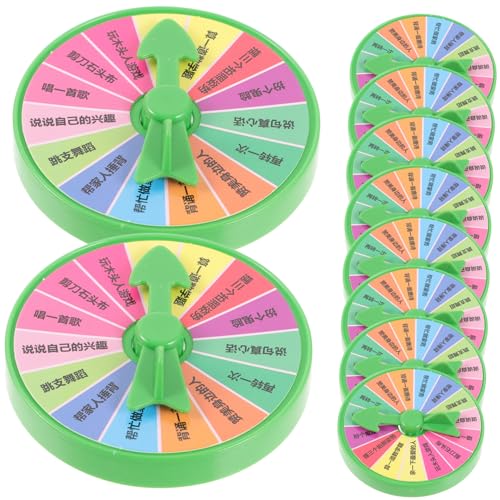 GALPADA 10 Stück Teiliges Party strafrad Tisch drehrad aus Robustem PP Langlebig und Beschreibbar für Karneval Spiele Familien Firmenfeiern Interaktives Unterhaltungsspielzeug von GALPADA