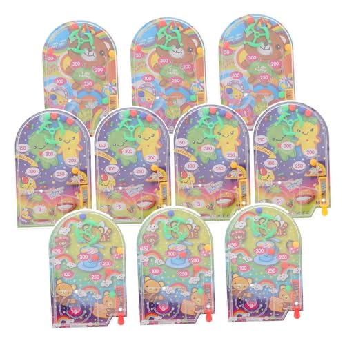 GALPADA 10 Stück Teiliges Pinball Interaktives Tischspiel für Lernspielzeug Hand Augen Koordination Robustes Design für Schule und Partys von GALPADA