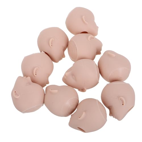 GALPADA 10 Stück Teiliges Puppenkopf Leichtem Kunststoff zum Schminken und Frisieren mit Glatter Oberfläche für Anfänger und Profis für DIY Doll Makeup und Puppenzubehör von GALPADA