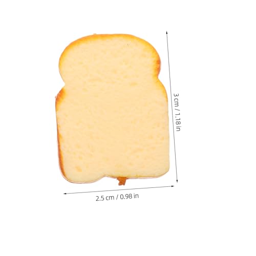 GALPADA 10 Stück Teiliges Realistische Künstliche Toastscheiben Täuschend Echte Simulation aus Hochwertigem Material Detailgetreue Nachbildung für Küchen Ladendeko und Food Props von GALPADA