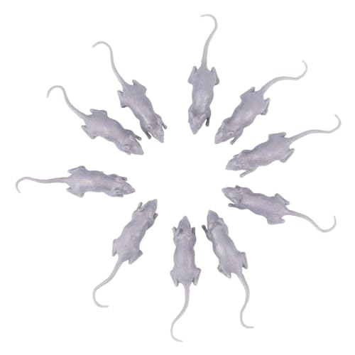 GALPADA 10 Stück Teiliges Realistische Plastik Mäuse Halloween Deko Prank Toy Langlebige Simulation Mäuse für Gruselige Streiche Drinnen und Draußen GALPADA 10 Stück Teiliges Realistische Plastik Mäuse Halloween Deko Prank Toy Langlebige Simulation Mäuse für Gruselige Streiche Drinnen und Draußen von GALPADA