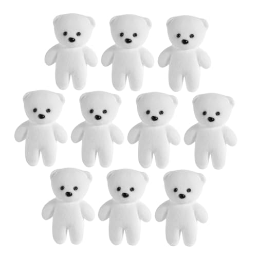GALPADA 10 Stück Teiliges Schaumstoffbären Weiche Flockplüsch Bären für DIY Blumenarrangements Vielseitige Dekoration für Babyshowers Weihnachten und Kreative Bastelprojekte von GALPADA