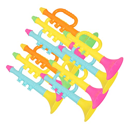 GALPADA 10 Stück Teiliges Trompeten Lerninstrument für Bühnenaufführungen aus Langlebigem Material Fördert Musikalische Fähigkeiten Zufällige Farben Zufällige Farbe Zufällige Farbe von GALPADA