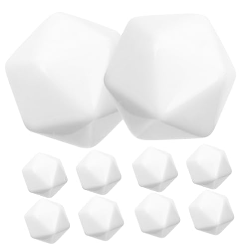 GALPADA 10 Stück Teiliges Unbemalte Acrylwürfel Glatte Oberfläche DIY Bastelwürfel Kreativspielzeug Acryl bauklötze zum Bemalen und Gestalten von GALPADA